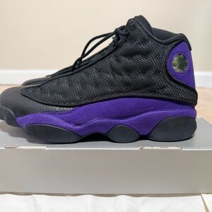 Nike Air Jordan 13 Retro White-Black-Court Purple Size 9C